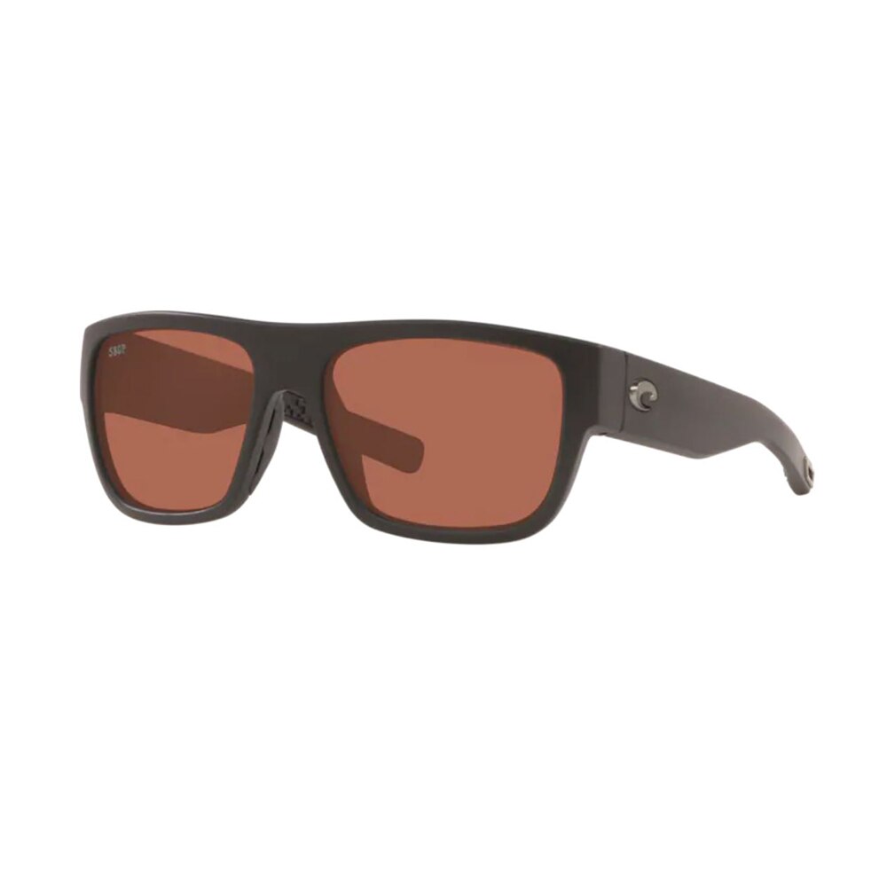 Costa Sampan Sunglasses Polarized in Matte Black with Copper 580P